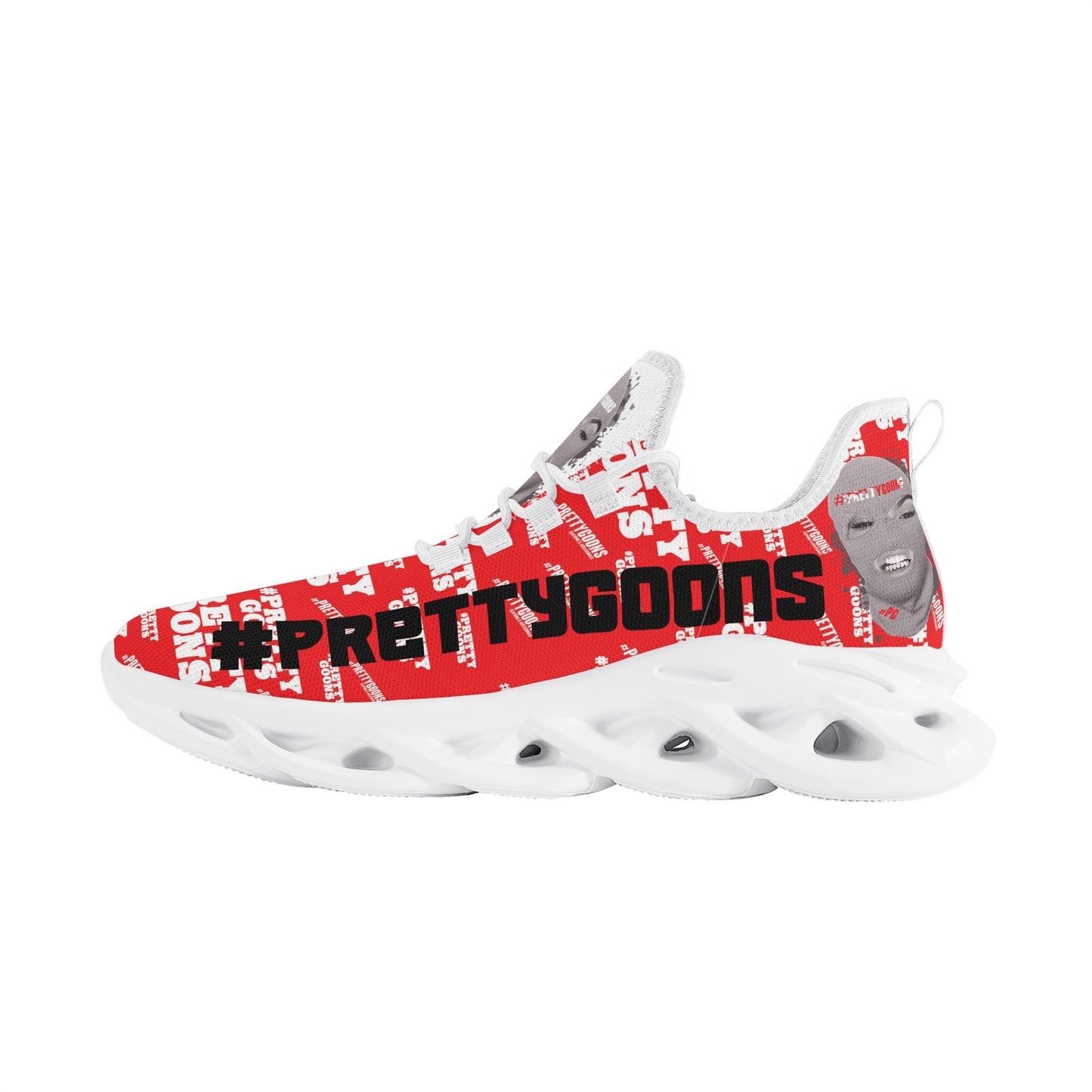 Pretty Goons Alpha 1 Men's Flex Control Sneakers (Red Camo)