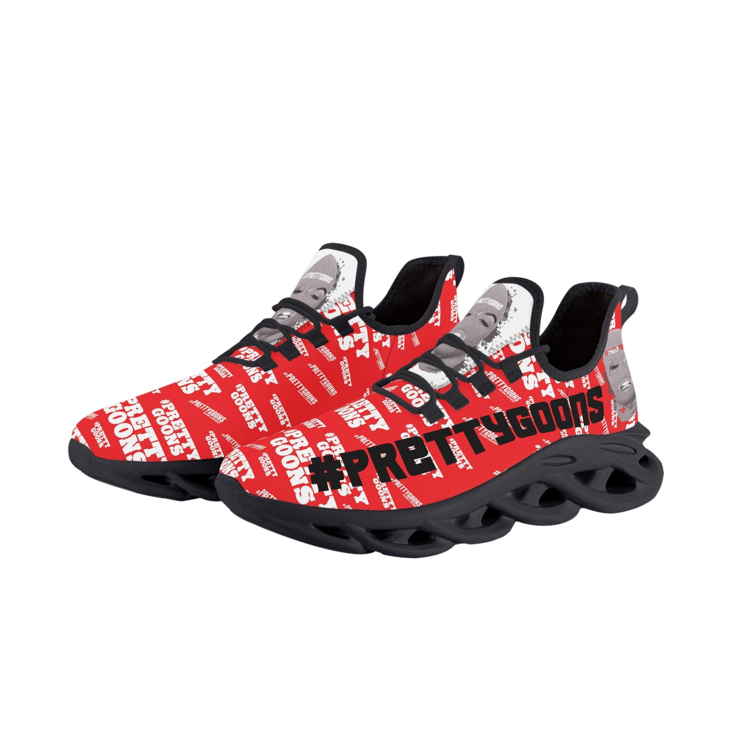 Pretty Goons Alpha 1 Men's Flex Control Sneakers (Red Camo)