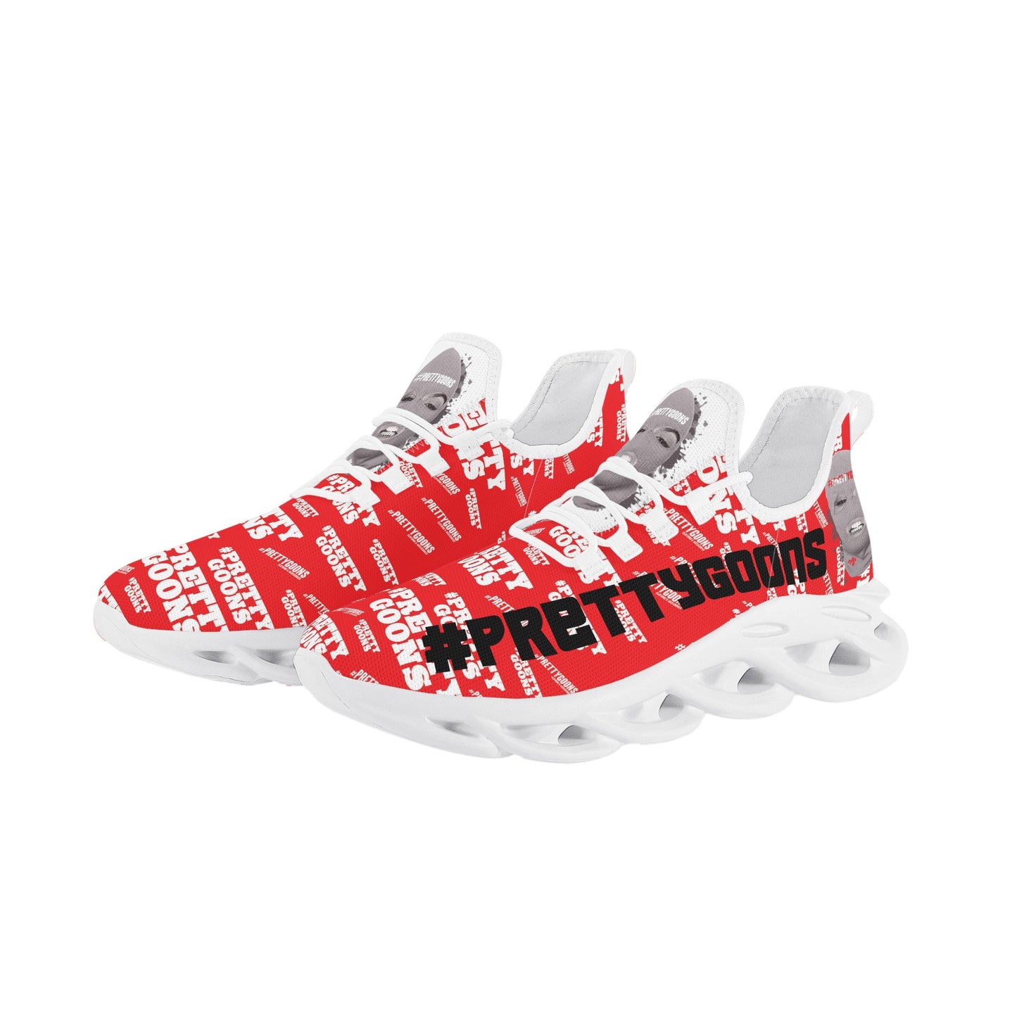 Pretty Goons Alpha 1 Men's Flex Control Sneakers (Red Camo)