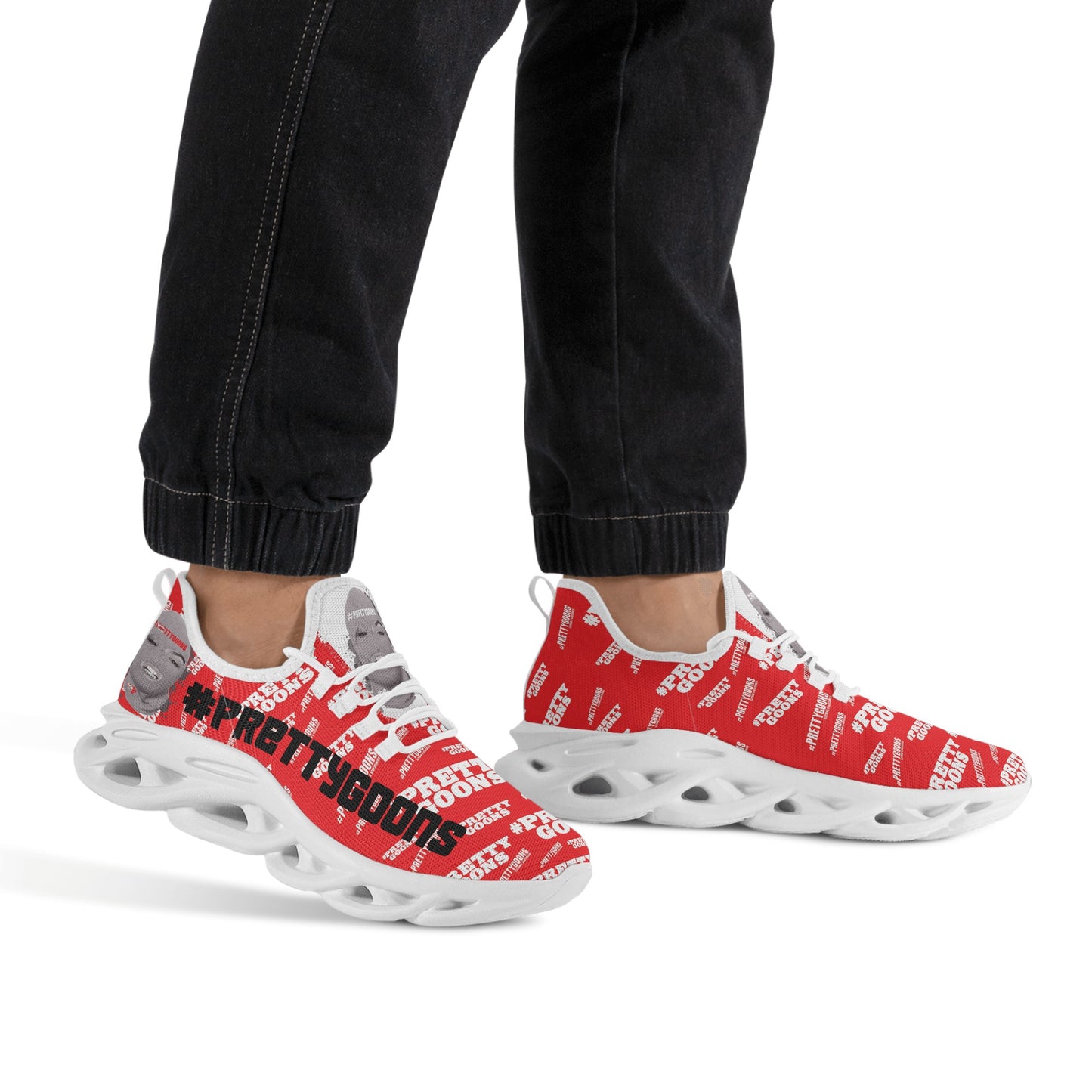 Pretty Goons Alpha 1 Men's Flex Control Sneakers (Red Camo)