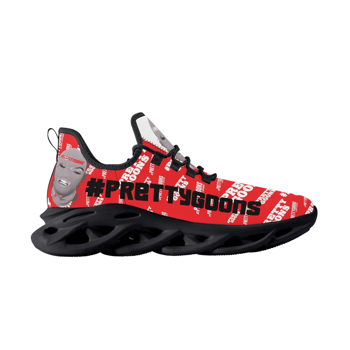 Pretty Goons Alpha 1 Men's Flex Control Sneakers (Red Camo)