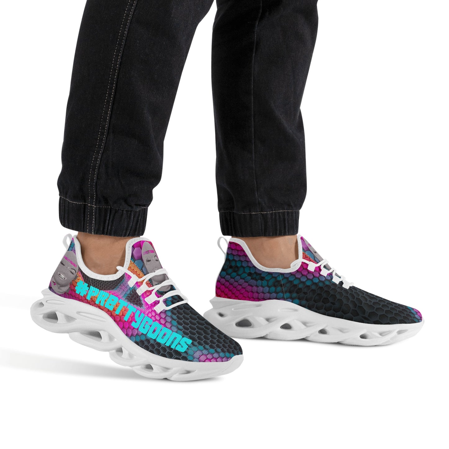 Pretty Goons Alpha 1 Men's Flex Control Sneakers Various Colored Future Tech