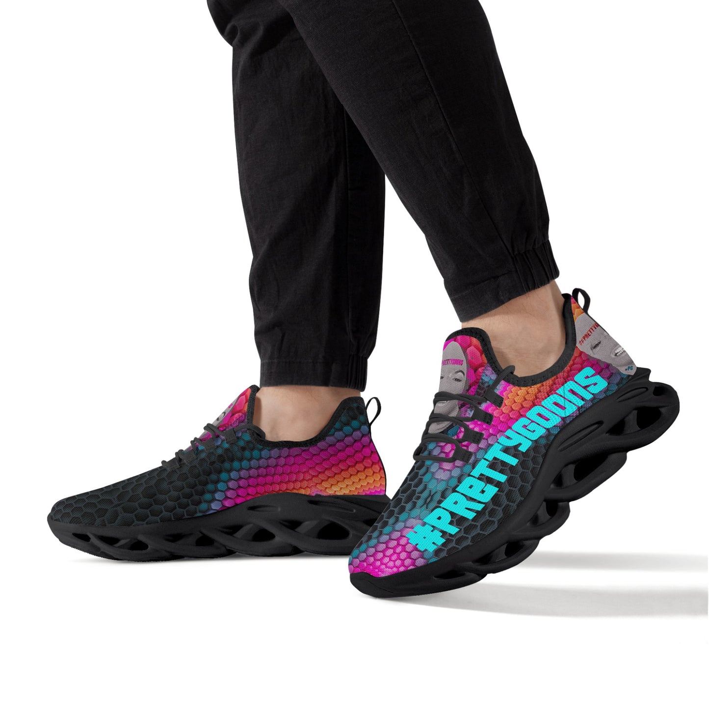 Pretty Goons Alpha 1 Men's Flex Control Sneakers Various Colored Future Tech