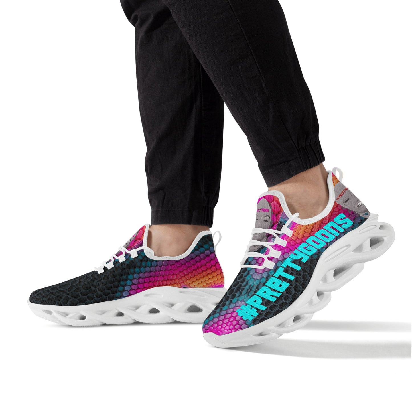 Pretty Goons Alpha 1 Men's Flex Control Sneakers Various Colored Future Tech