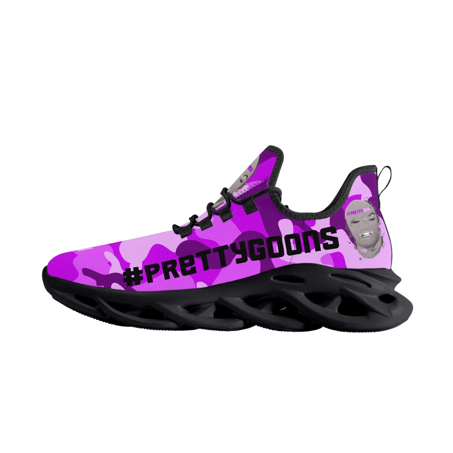 Pretty Goons Alpha 1 Women's Flex Control Sneakers (Purple Camo)