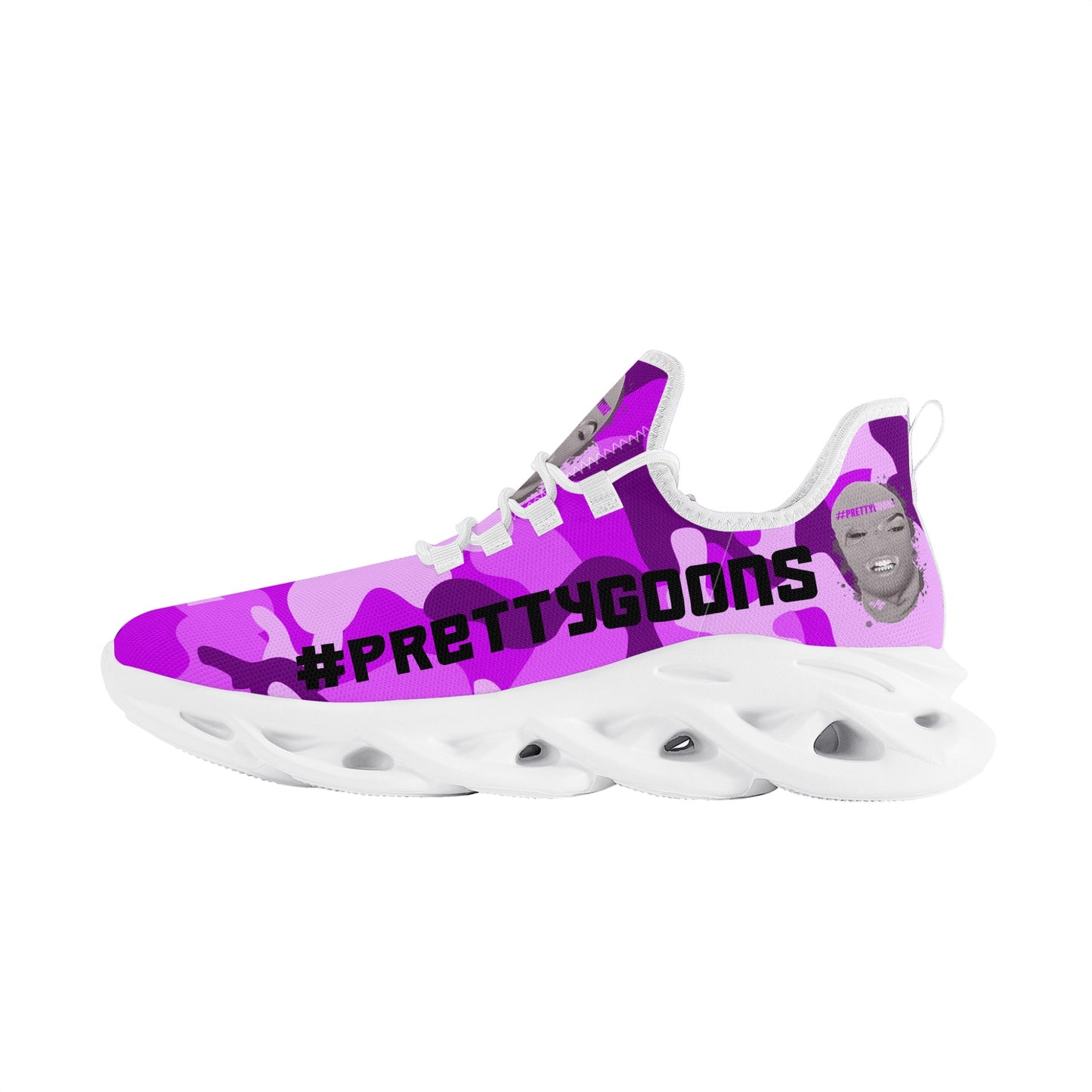 Pretty Goons Alpha 1 Women's Flex Control Sneakers (Purple Camo)