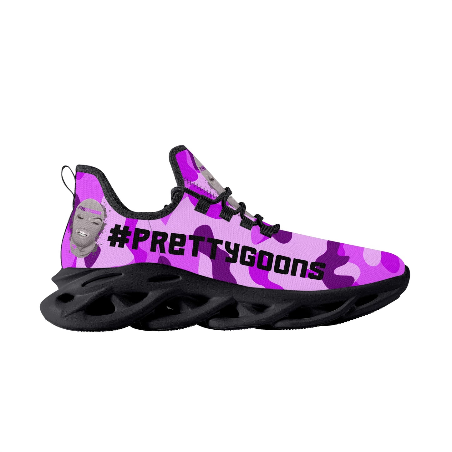 Pretty Goons Alpha 1 Women's Flex Control Sneakers (Purple Camo)