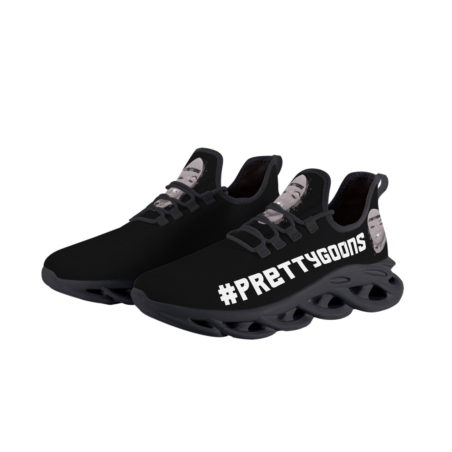 Pretty Goons Alpha Women's Flex Control Sneakers (Black?White/Grey Camo)