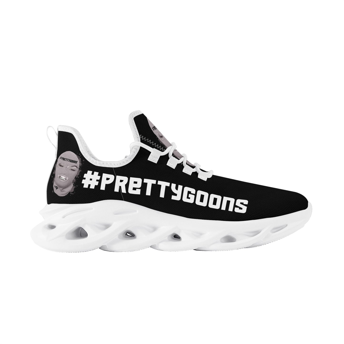 Pretty Goons Alpha Women's Flex Control Sneakers (Black?White/Grey Camo)