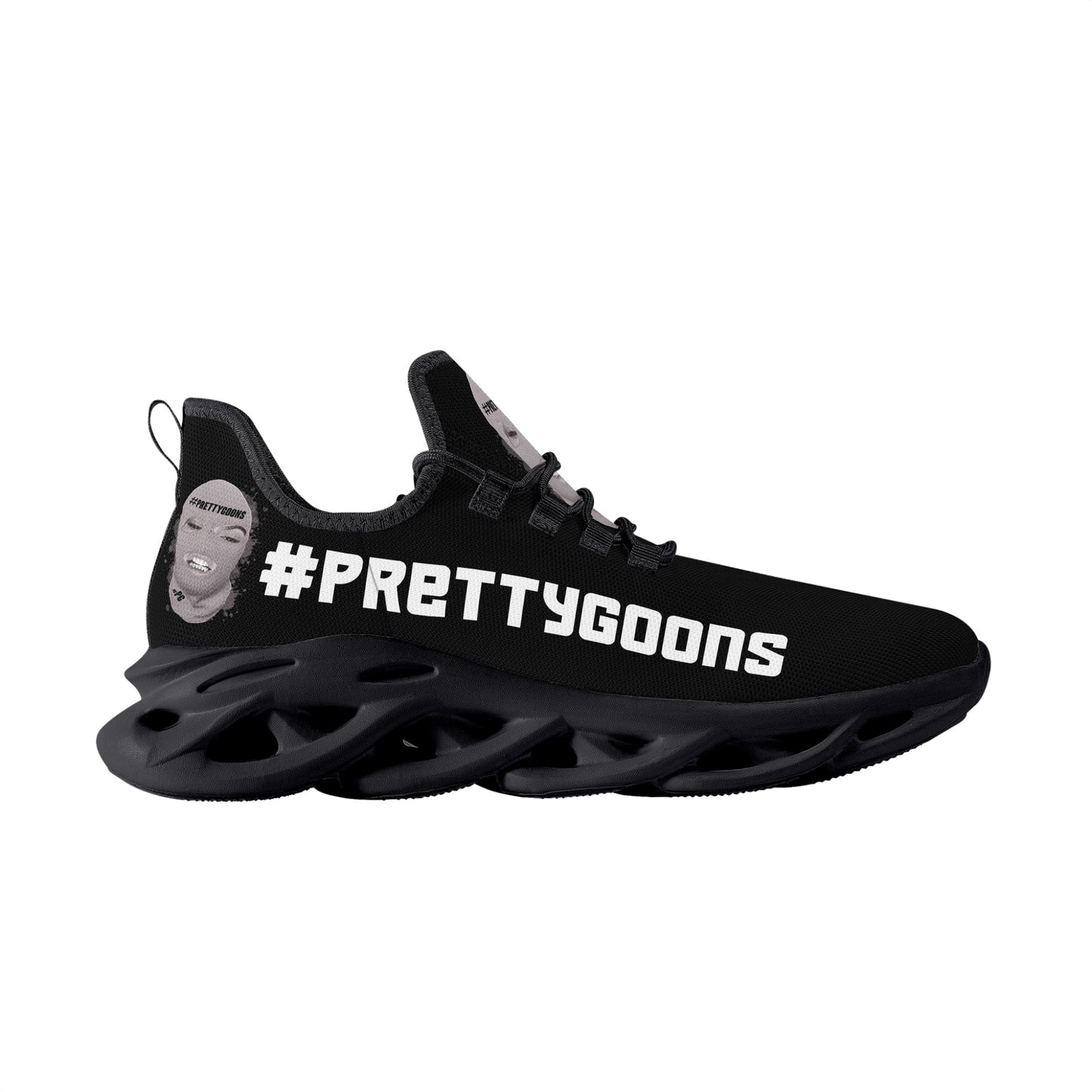 Pretty Goons Alpha Women's Flex Control Sneakers (Black?White/Grey Camo)