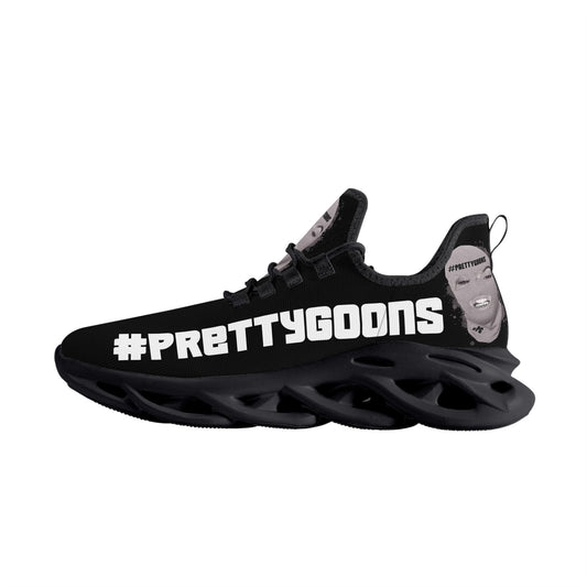 Pretty Goons Alpha 1 Men's Flex Control Sneakers (Black/White)