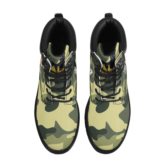 ALA Lion Heart Men's All Season Leather Boots (Green Camo)