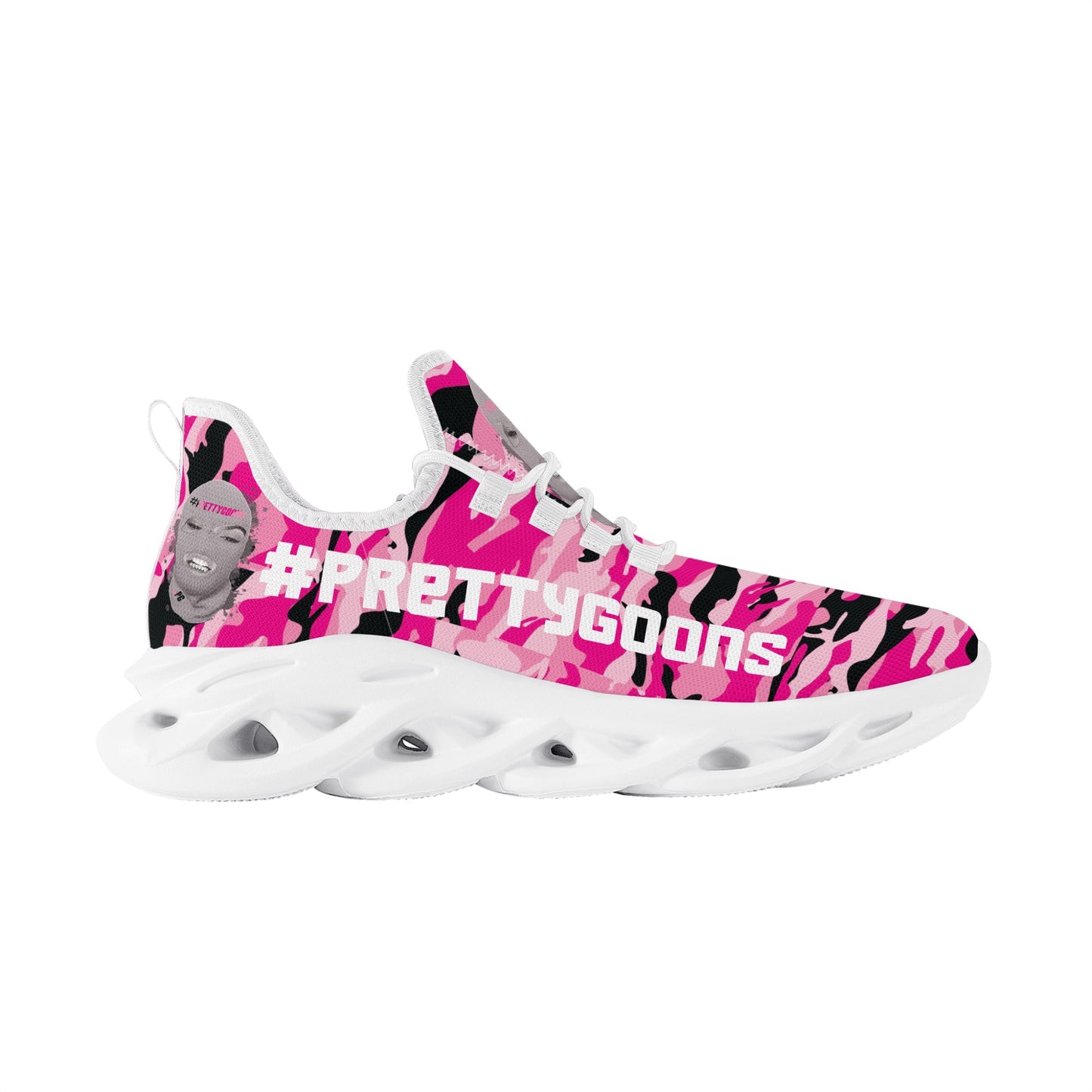 Pretty Goons Alpha 1 Women's Flex Control Sneakers (Pink Camo)