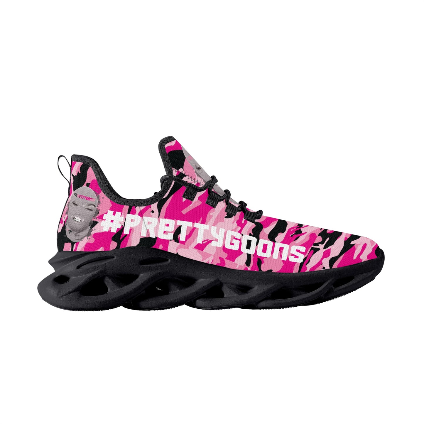 Pretty Goons Alpha 1 Women's Flex Control Sneakers (Pink Camo)