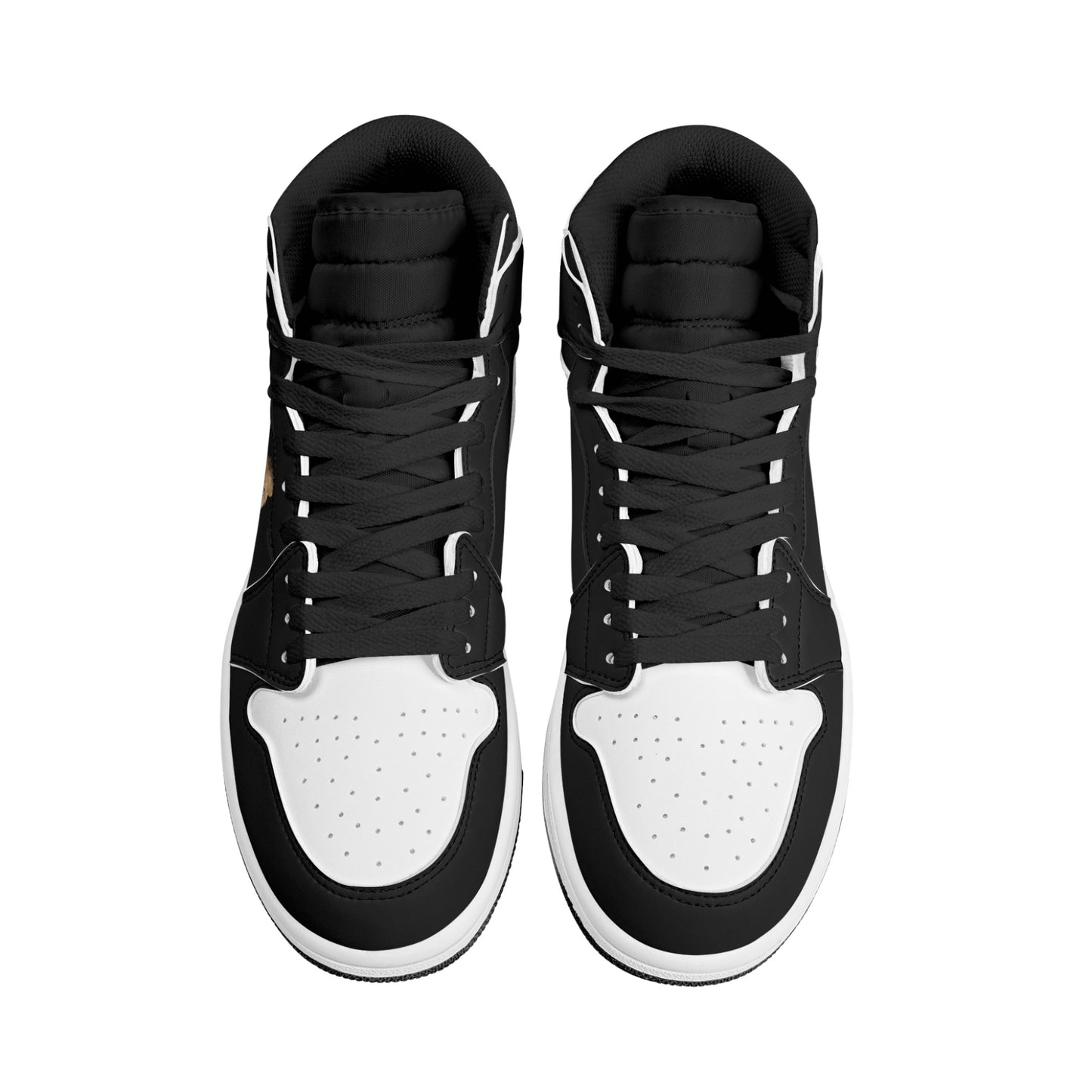 ALA Shimel Men's High Top Skateboard Sneakers (Black/White)