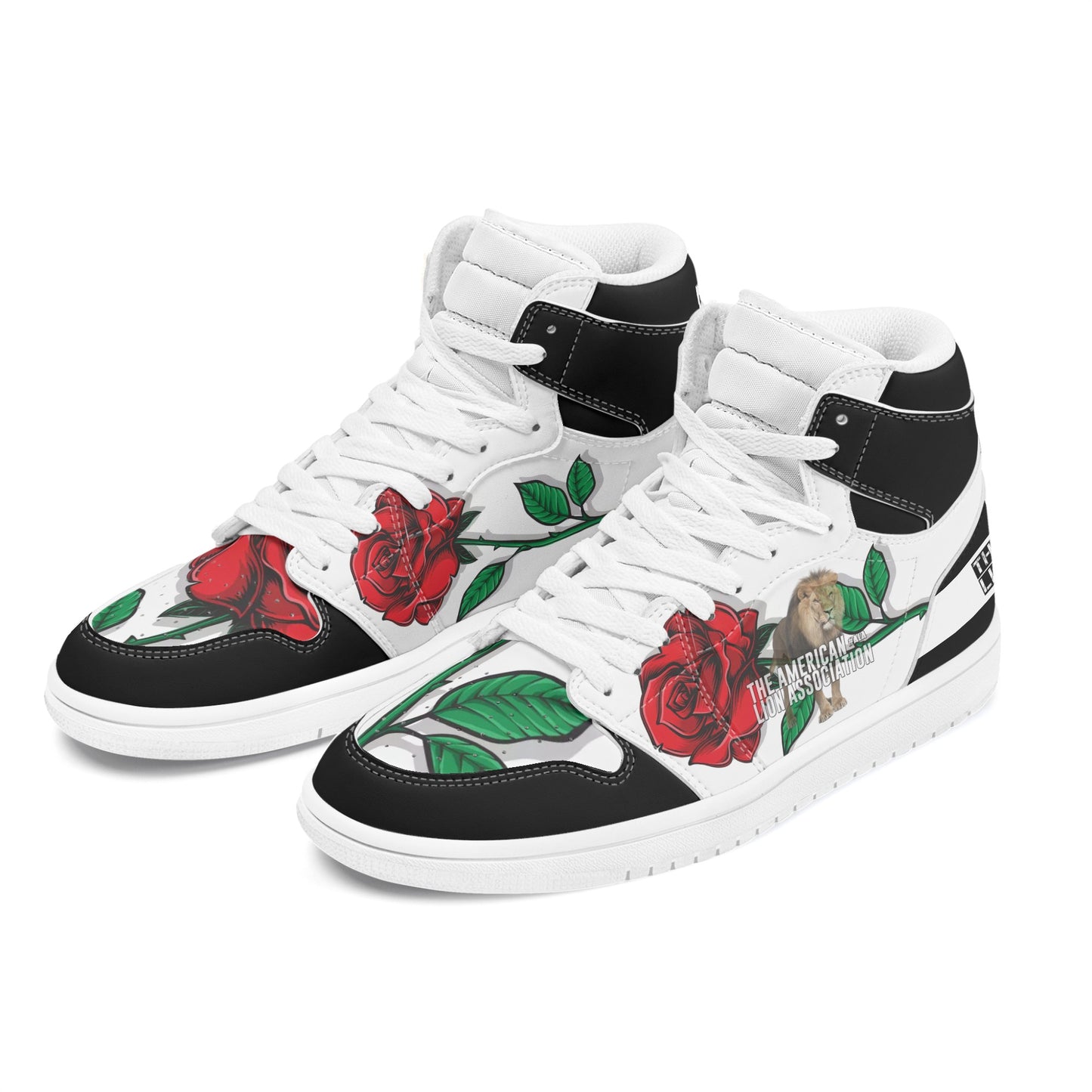ALA Shimel Men's High Top Skateboard Sneakers (Rose Edition)