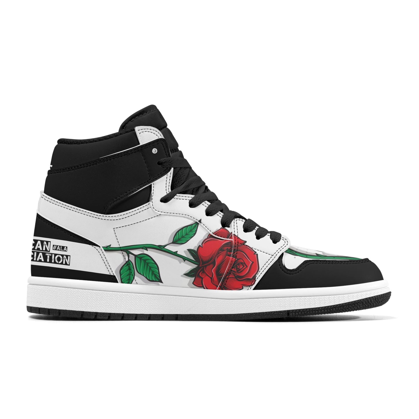 ALA Shimel Men's High Top Skateboard Sneakers (Rose Edition)