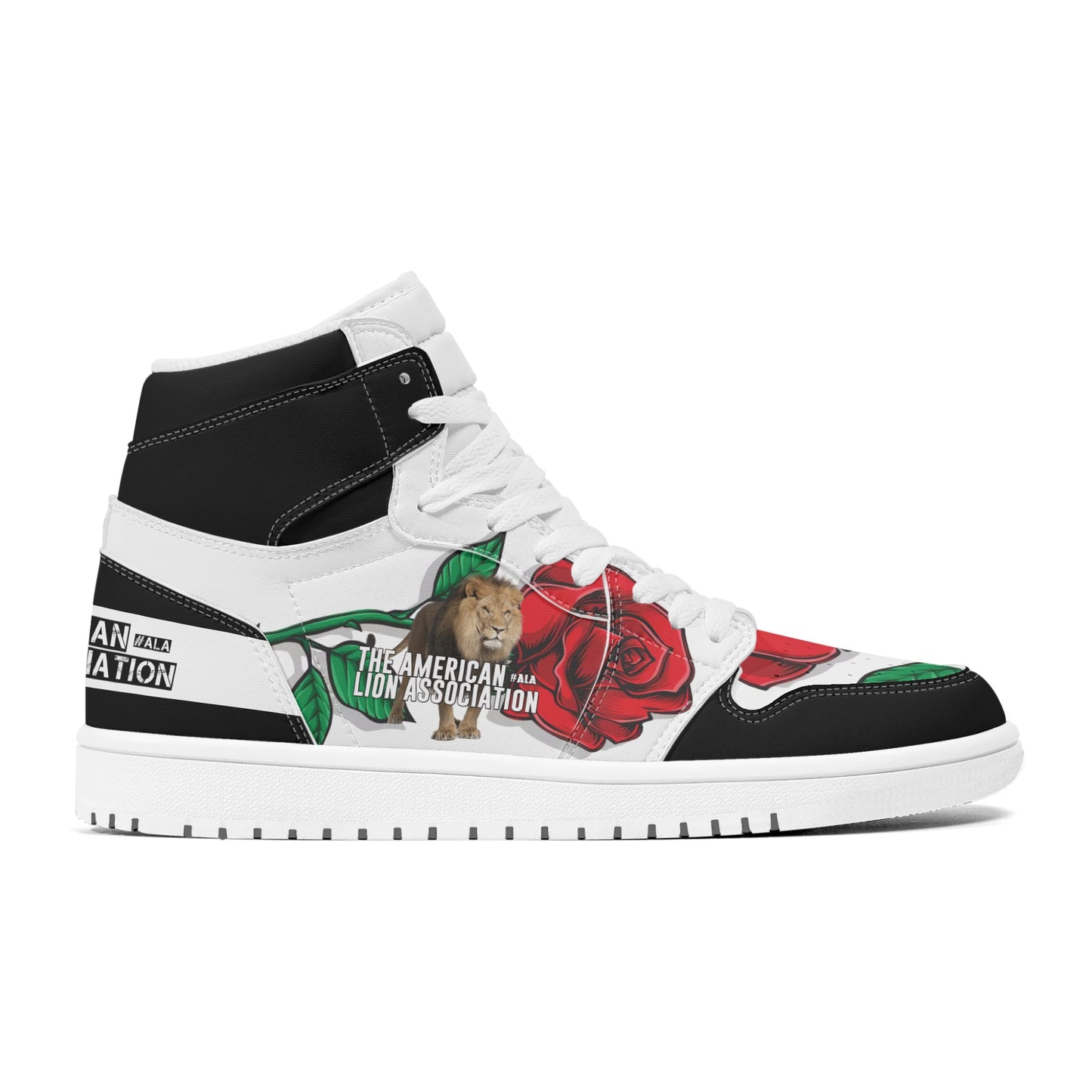 ALA Shimel Men's High Top Skateboard Sneakers (Rose Edition)