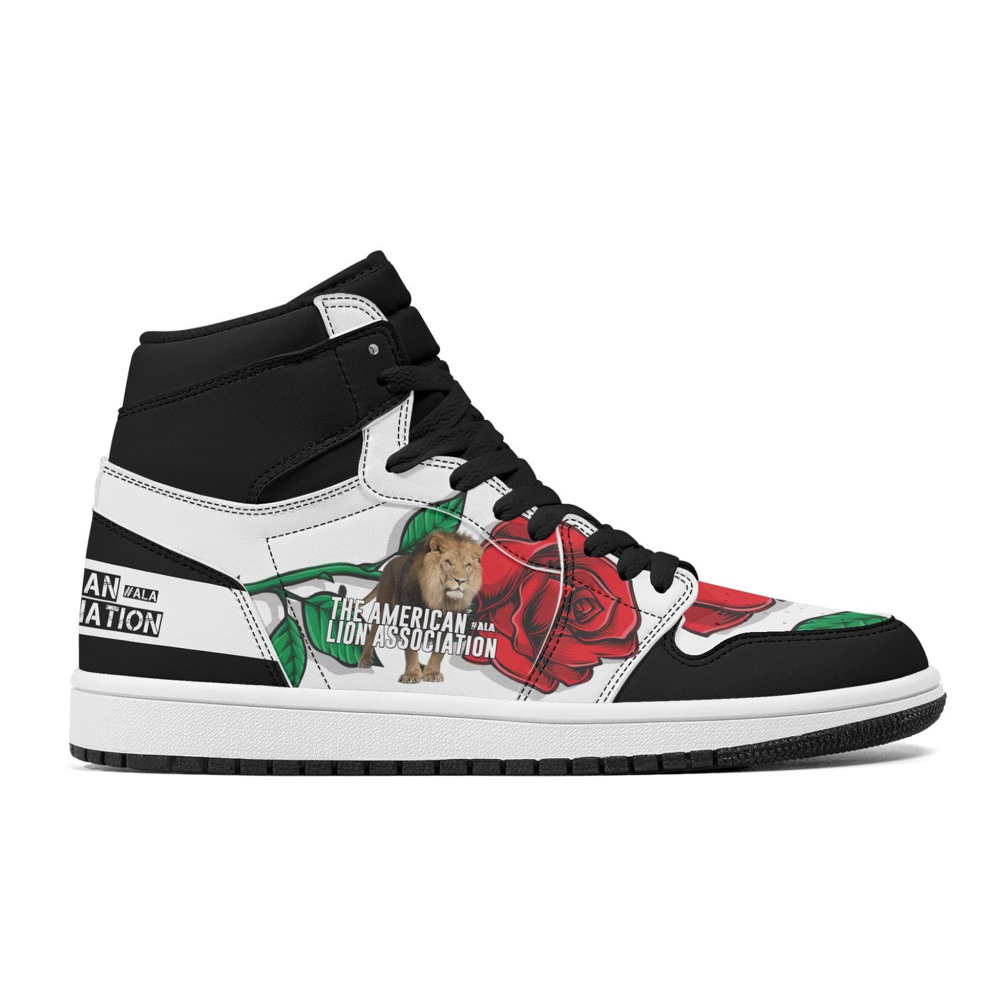 ALA Shimel Men's High Top Skateboard Sneakers (Rose Edition)
