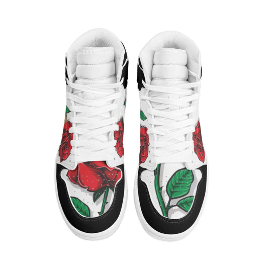 ALA Shimel Men's High Top Skateboard Sneakers (Rose Edition)