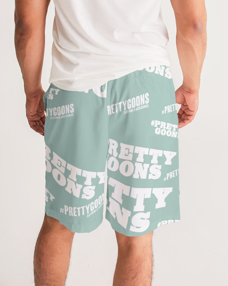 Pretty Goons Duped Mint Green Men's Jogger Shorts