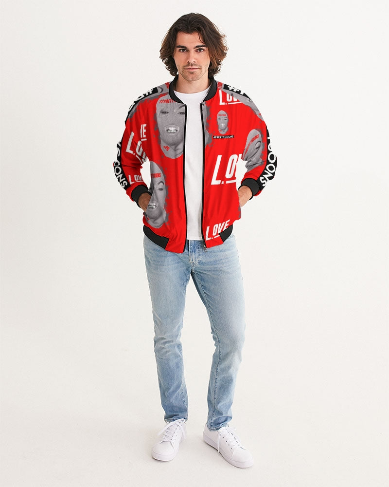 Pretty Goons RED Love Men's Bomber Jacket