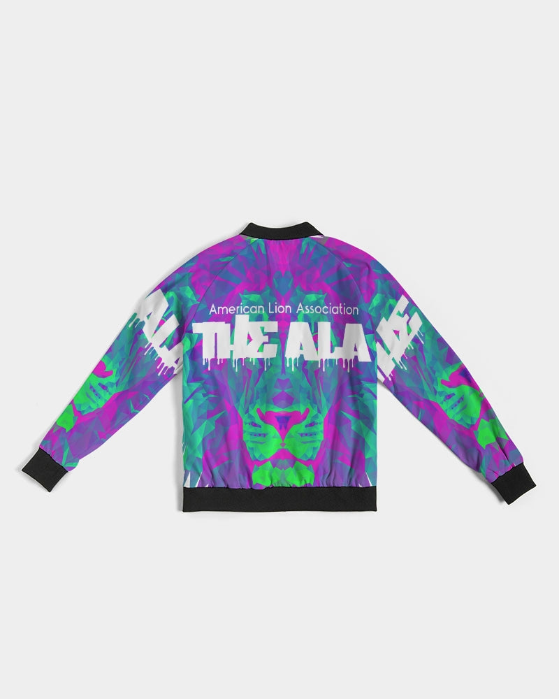 American Lion Association: Ethan Chapter 1 (Purple/Green) Women's Bomber Jacket