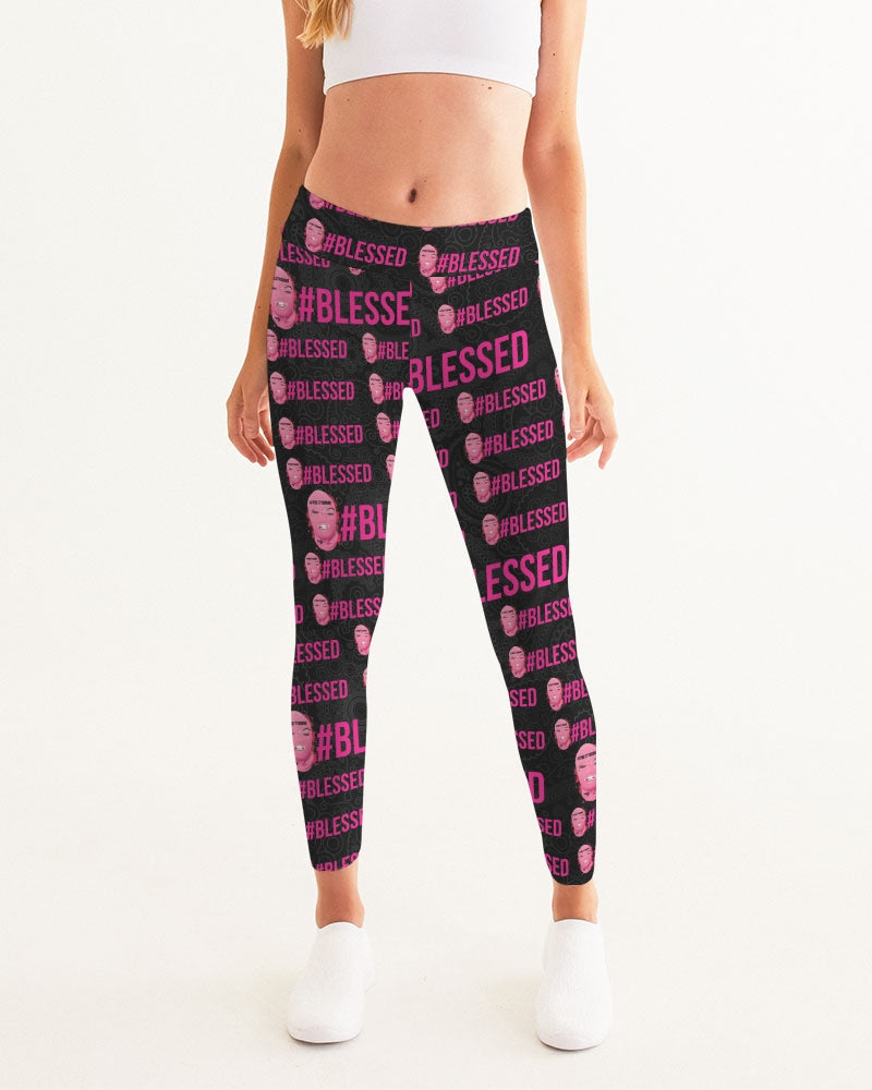Pretty Goons - #Blessed Black Women's Yoga Pants