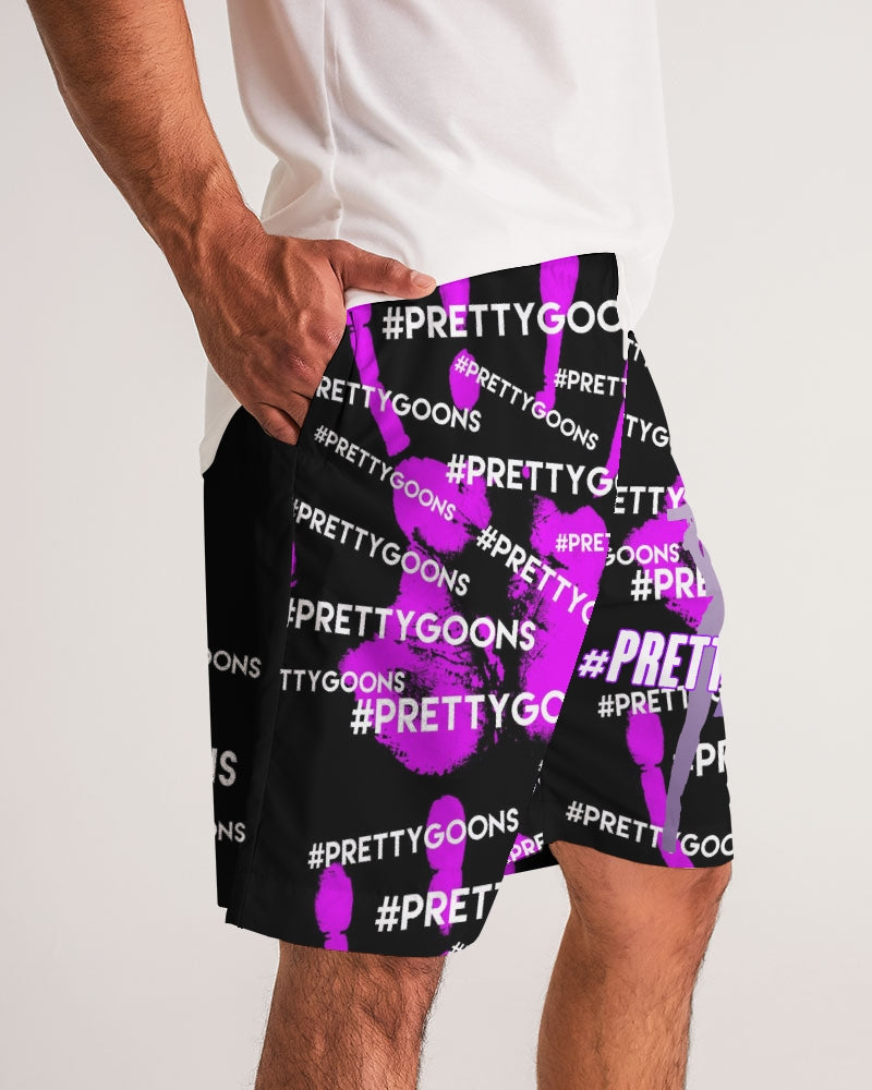 HIGH-FIVE-PURPLE Men's Jogger Shorts