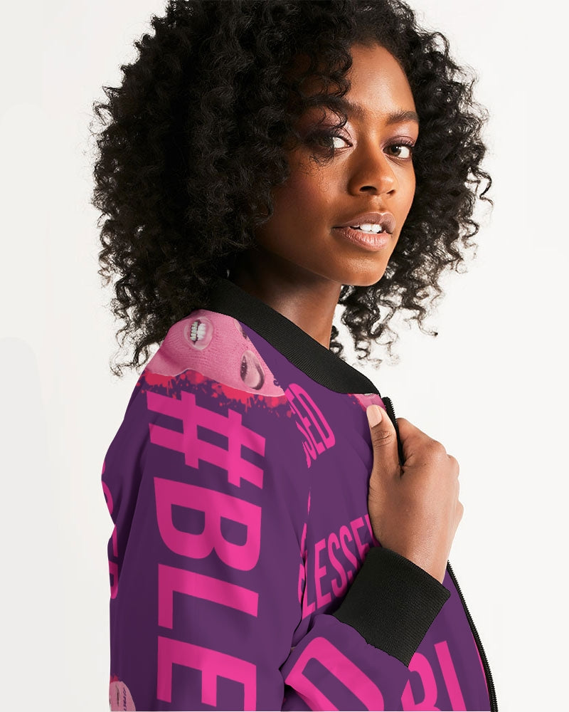 Pretty Goons - #Blessed Women's Bomber Jacket
