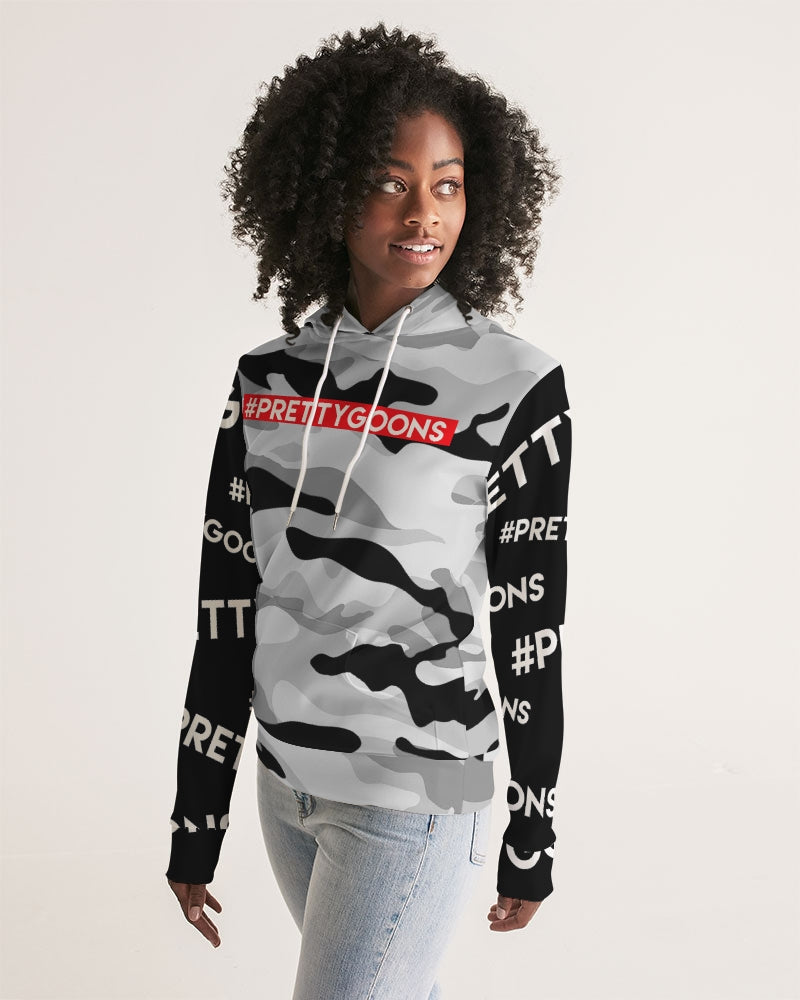 PRETTY GOONS GREY CAMO Women's Hoodie
