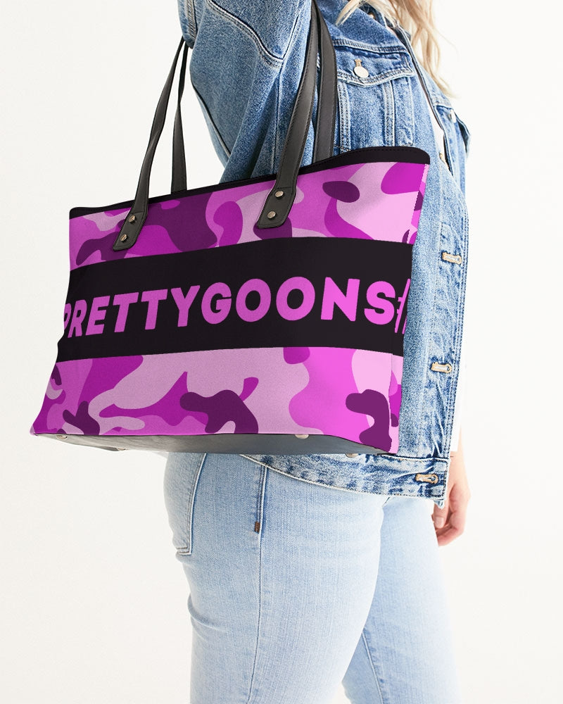 Pretty Goons Purple Camo Stylish Tote