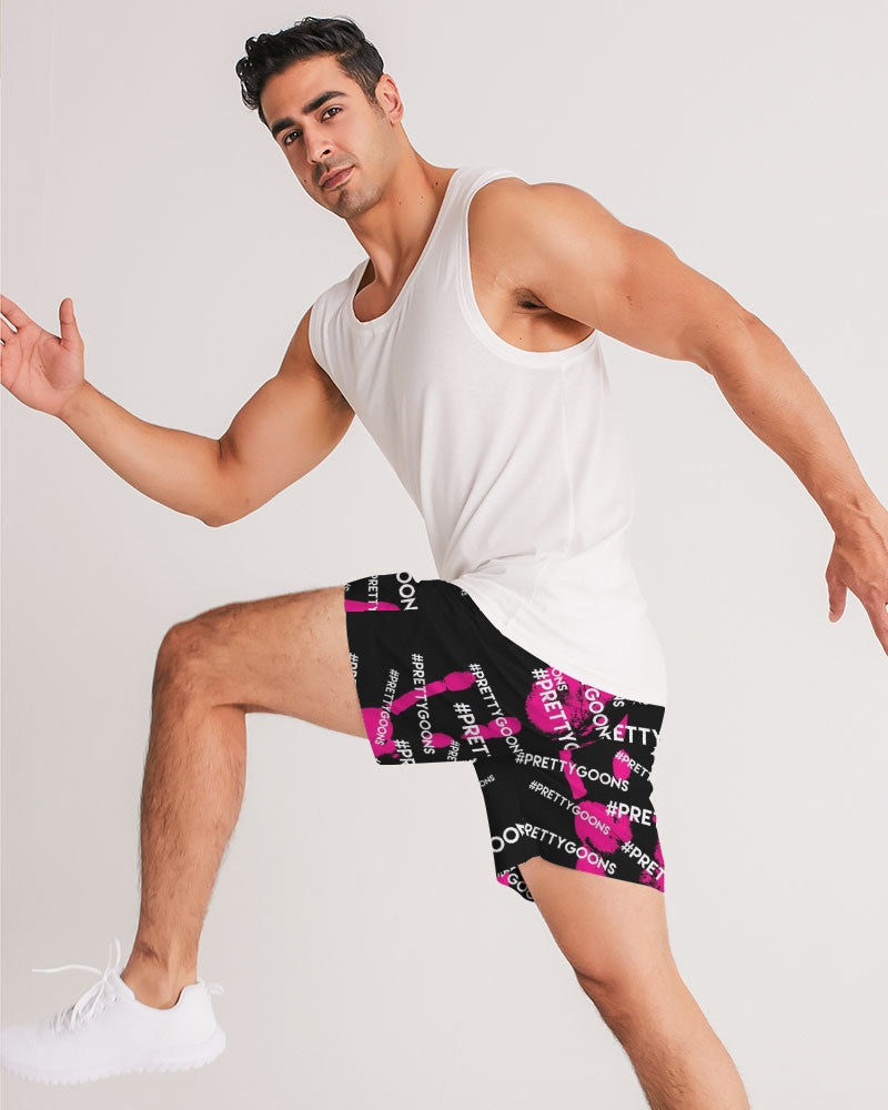HIGH FIVE PINK Men's Jogger Shorts