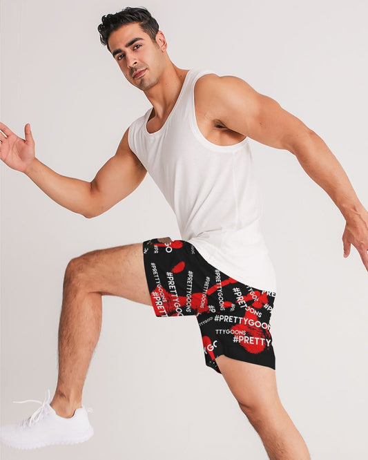HIGH FIVE RED Men's Jogger Shorts