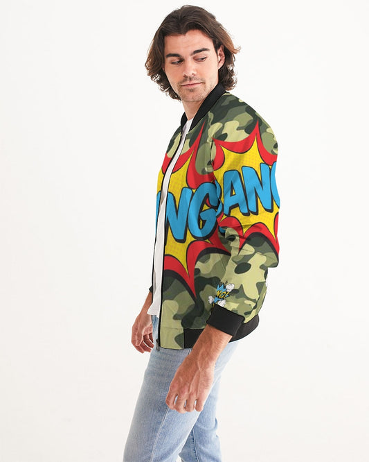 PG Bang Camo GREEN Men's Bomber Jacket