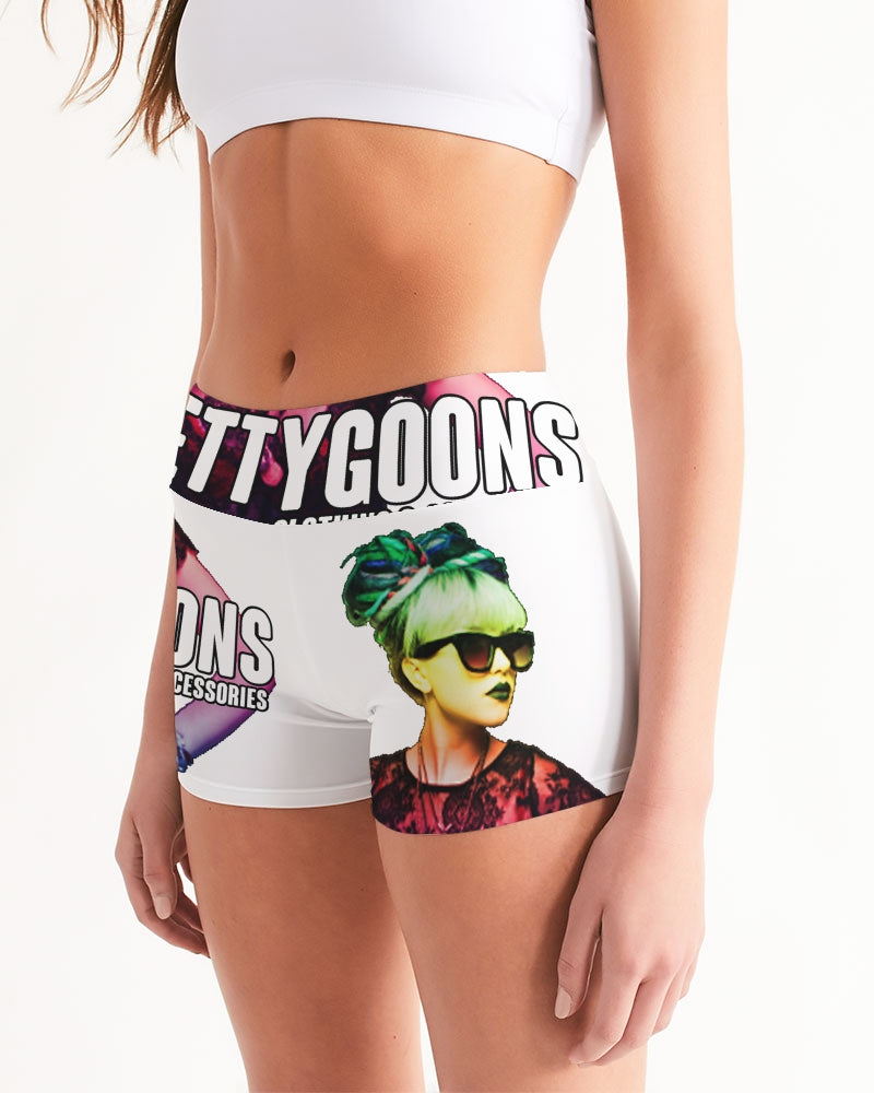 Pretty Goons Sunglasses Icon Women's Mid-Rise Yoga Shorts