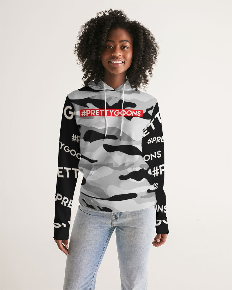 PRETTY GOONS GREY CAMO Women's Hoodie