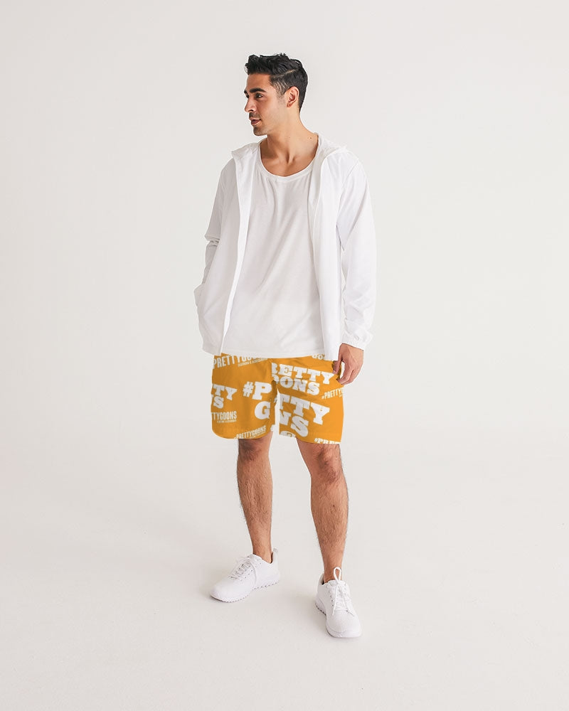 Pretty Goons Duped Orange Men's Jogger Shorts