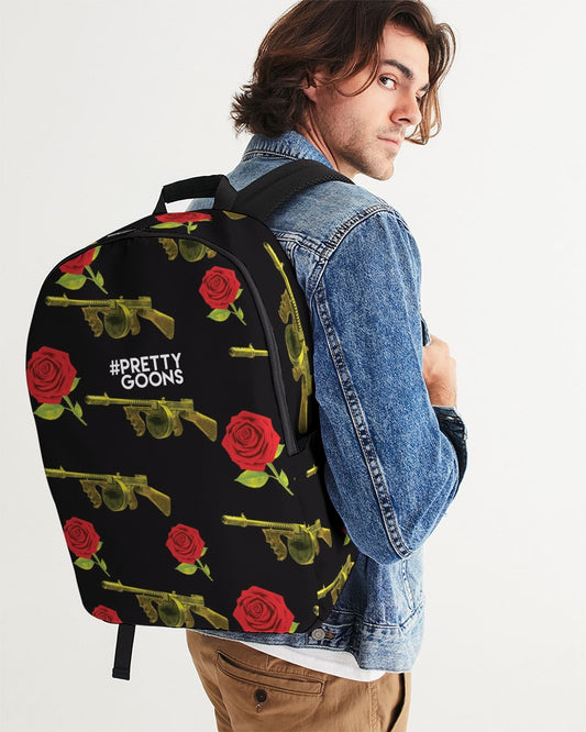 PG Guns & Roses Yellow rRed Large Backpack