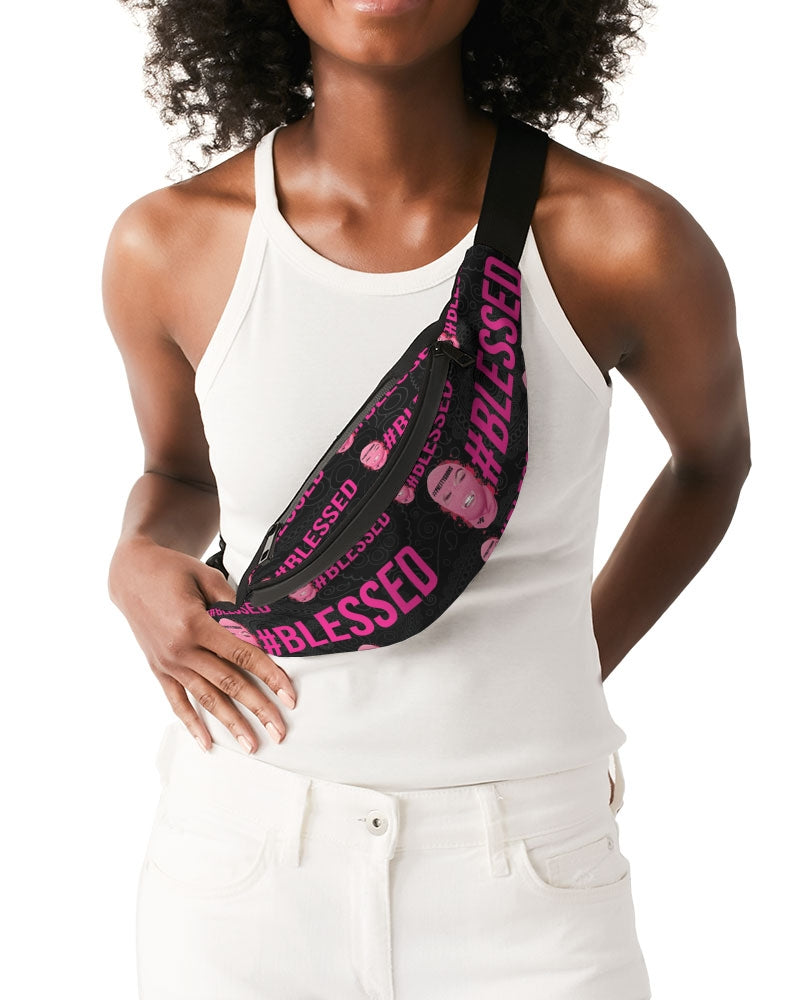 Pretty Goons - #Blessed Black Crossbody Sling Bag