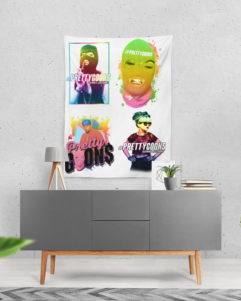 Pretty Goons Rainbow Guns Tapestry 60"x80"