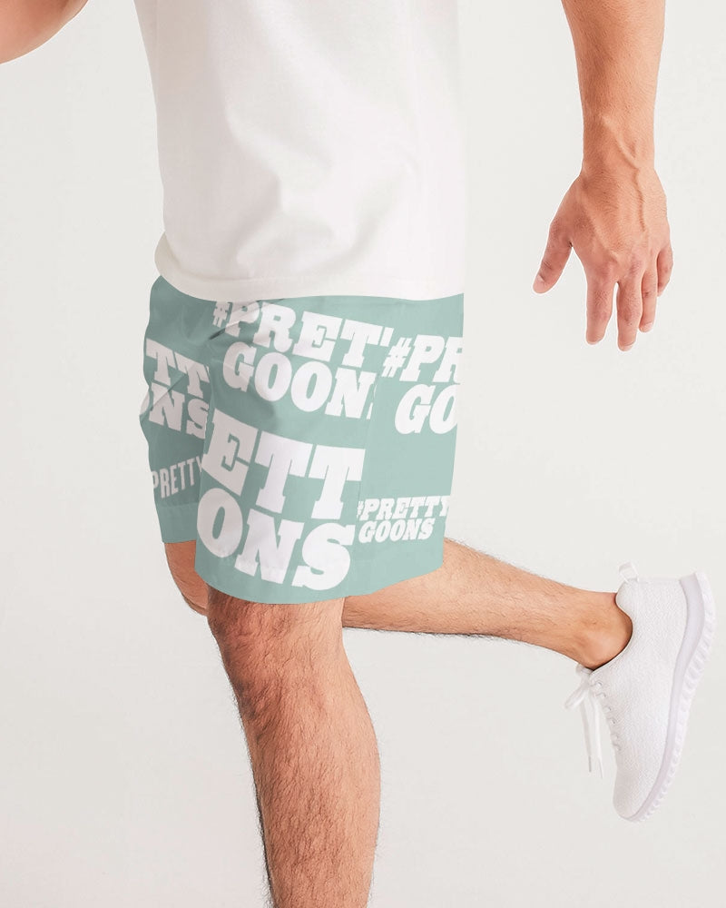 Pretty Goons Duped Mint Green Men's Jogger Shorts
