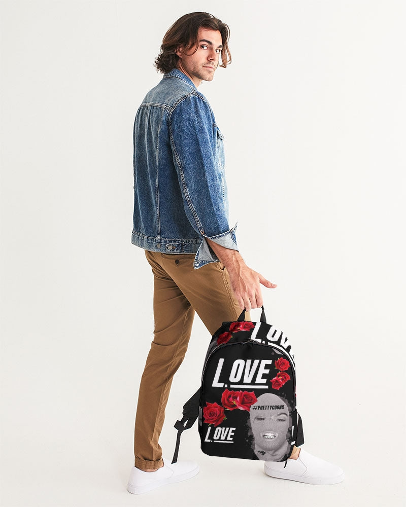 Pretty Goons Love BLACK Large Backpack