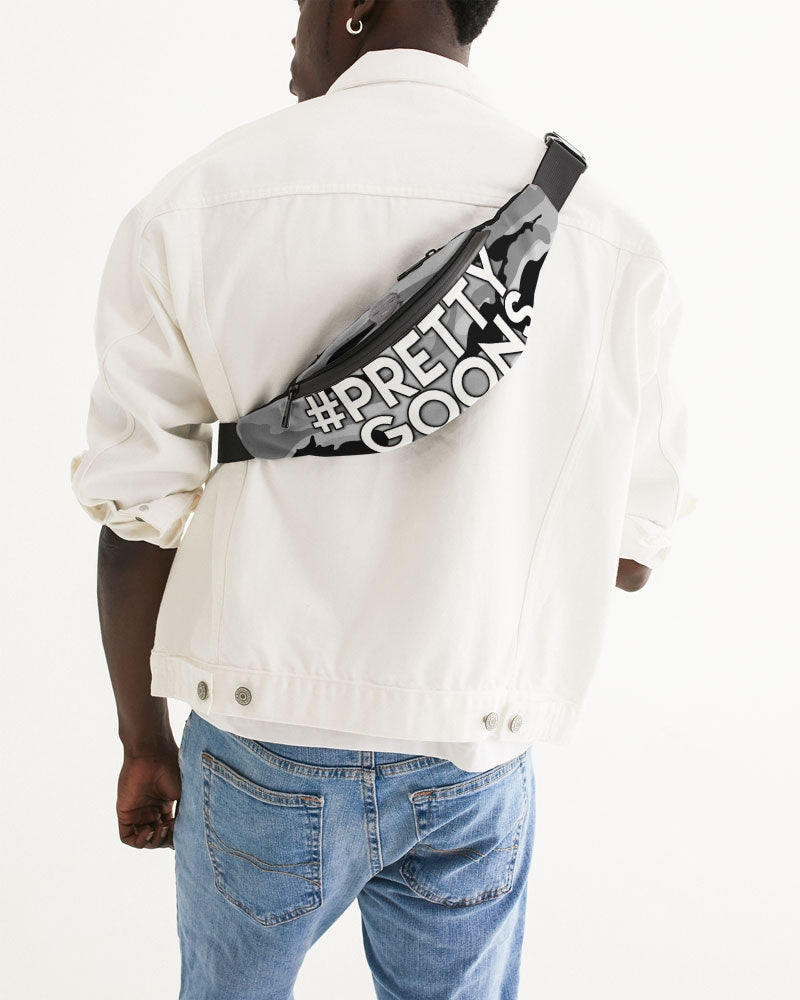 PRETTY GOONS GREY CAMO Crossbody Sling Bag