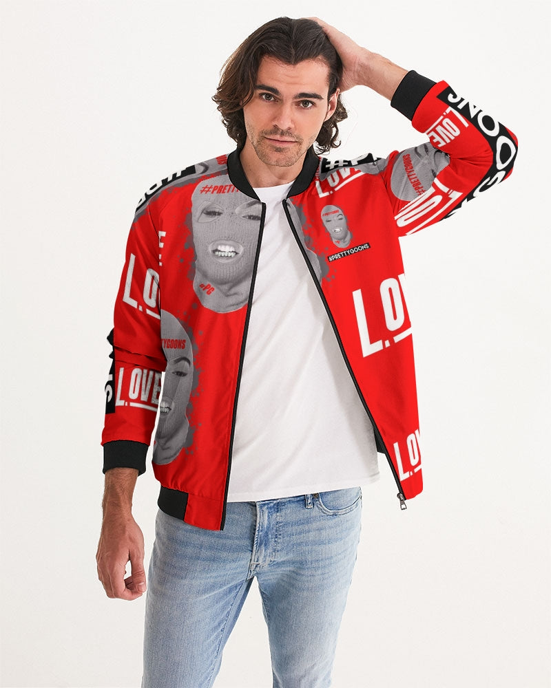 Pretty Goons RED Love Men's Bomber Jacket