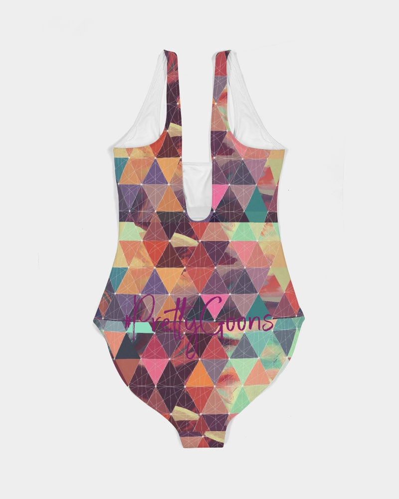 Golden Goddesses - Rainbow Women's One-Piece Swimsuit