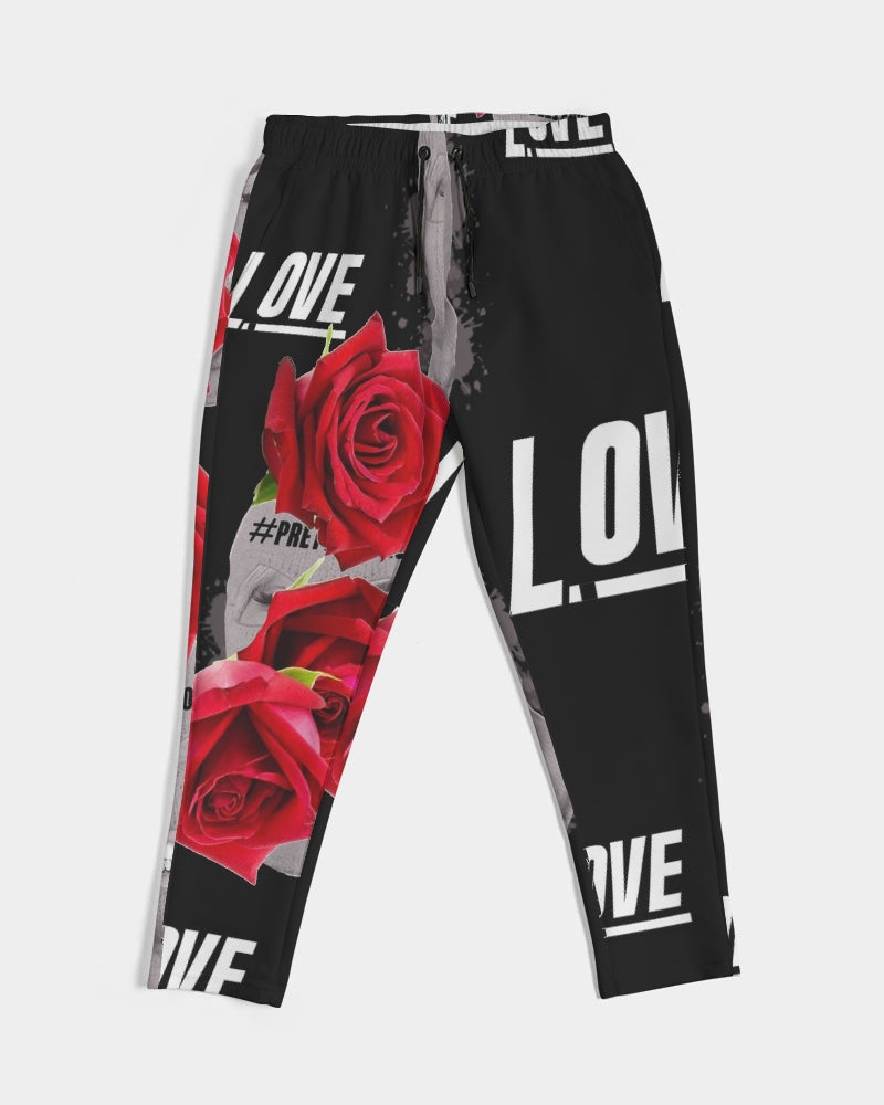 Pretty Goons Love BLACK Men's Joggers ROSE