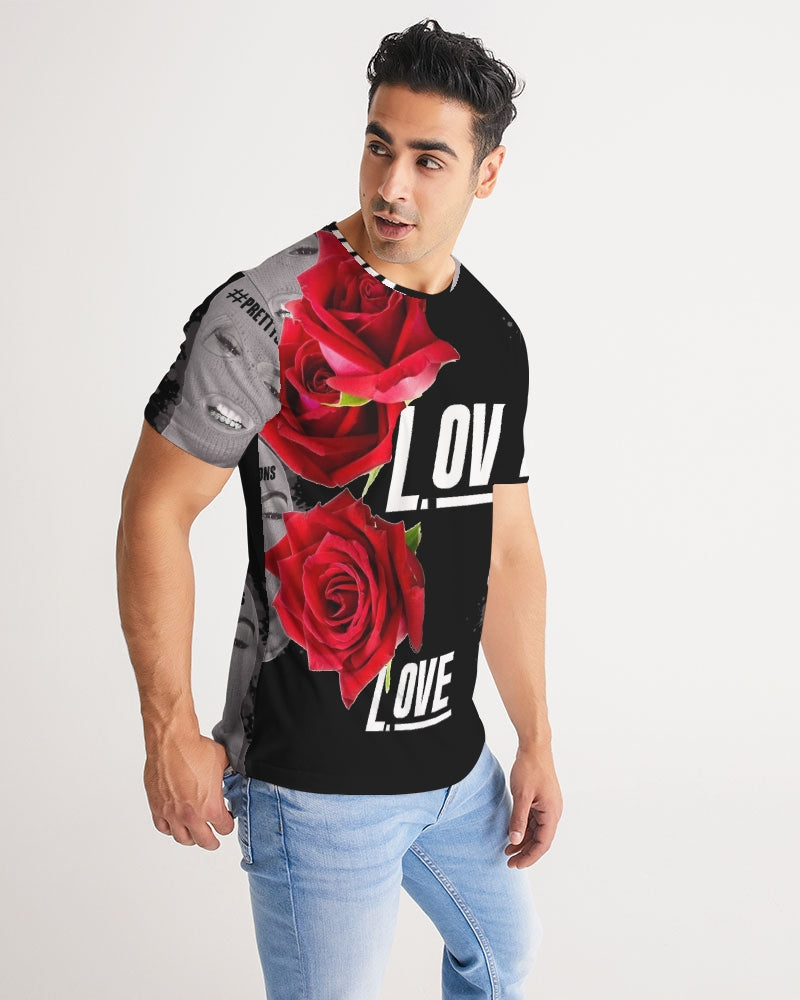 Love BLACK Men's Tee ROSE