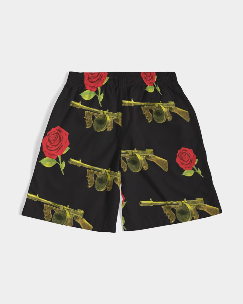 PG Guns & Roses Yellow rRed Men's Jogger Shorts
