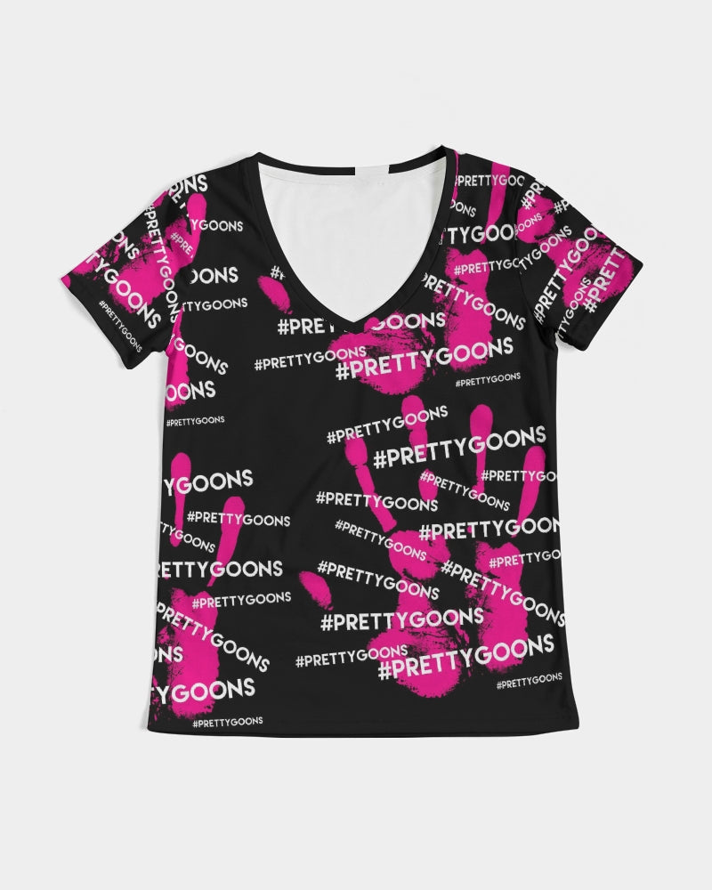 HIGH FIVE PINK Women's V-Neck Tee
